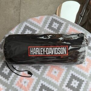 NWT Harley-Davidson 100 year anniversary authentic Black throw blanket 60x60”